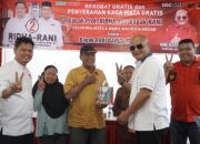 Hadiri Acara Berobat Gratis dan Penyerahan Kaca Mata Baca, Prof Ridha : Saatnya Tentukan Pemimpin Yang Tepat