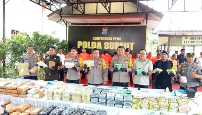 Poldasu Musnahkan Barang Bukti Narkoba