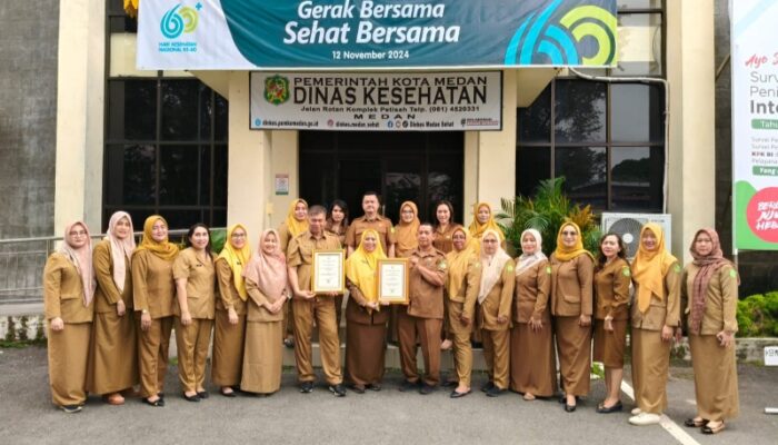 Medan Raih Penghargaan Pencapaian Imunisasi Kejar Tertinggi Dari Kemenkes