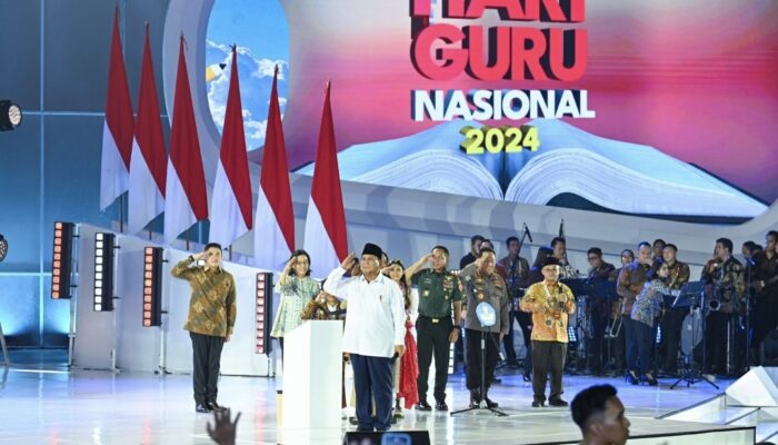 Hadiri Puncak HGN 2024, Presiden Prabowo Umumkan Tunjangan Sertifikasi Guru
