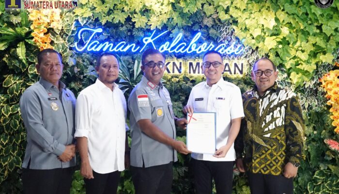 Kanwil Kemenkumham Sumut Terima Sertifikat Tanah Aset Eks-BLBI