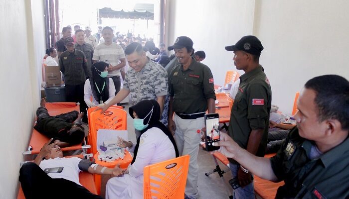 Tim Pemenangan Cabup Pidie Nomor Urut 02 Sarjani-Alzaizi Donor Darah