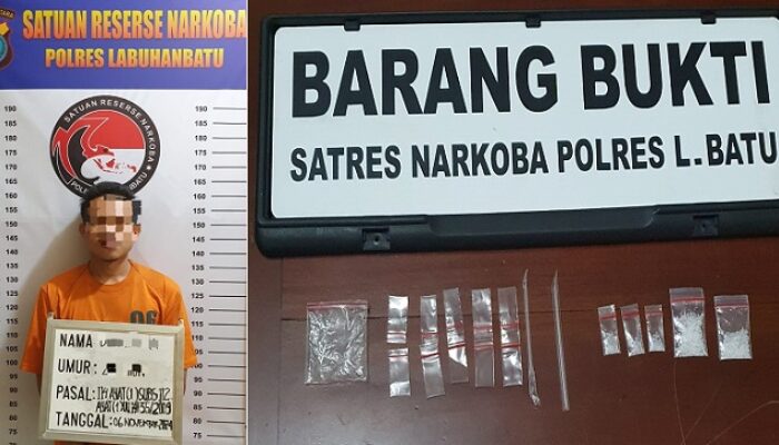 Polres L.Batu Ringkus Pembawa 2,46 Gram Sabu