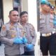 Kapolres Aceh Tamiang, AKBP Muliadi saat memberikan keterangan pers terkait kasus pembakaran ekskavator di lahan Peremajaan Sawit Rakyat (PSR) di Kampung Sulum, Kecamatan Sekerak, Rabu (13//11) di Mapolres.(Waspada/Yusri).