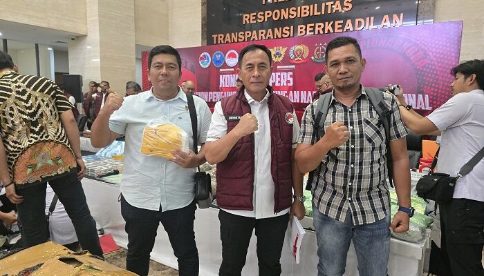 Sat Resnarkoba Polres Langsa Serahkan 1.014 Gram Kokain Ke Bareskrim Polri