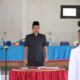 BUPATI Humbahas, Dosmar Banjarnahor mengukuhkan kades di Kecamatan Onanganjang. Waspada/Ist