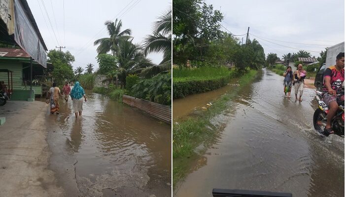 Pemukiman Warga Babalan Tergenang Banjir
