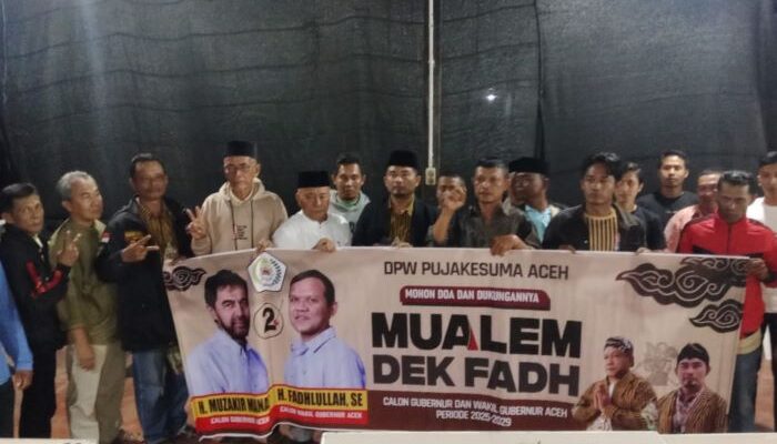 DPW Pujakesuma Aceh Deklarasi Dukung Mualem-Dek Fadh Di Pilkada