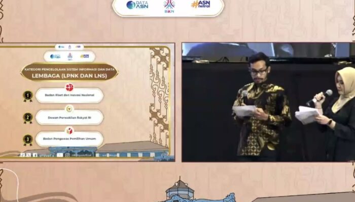 DPR RI Raih Penghargaan Terbaik Kedua Dalam Pengelolaan Sistem Informasi Dan Data Lembaga