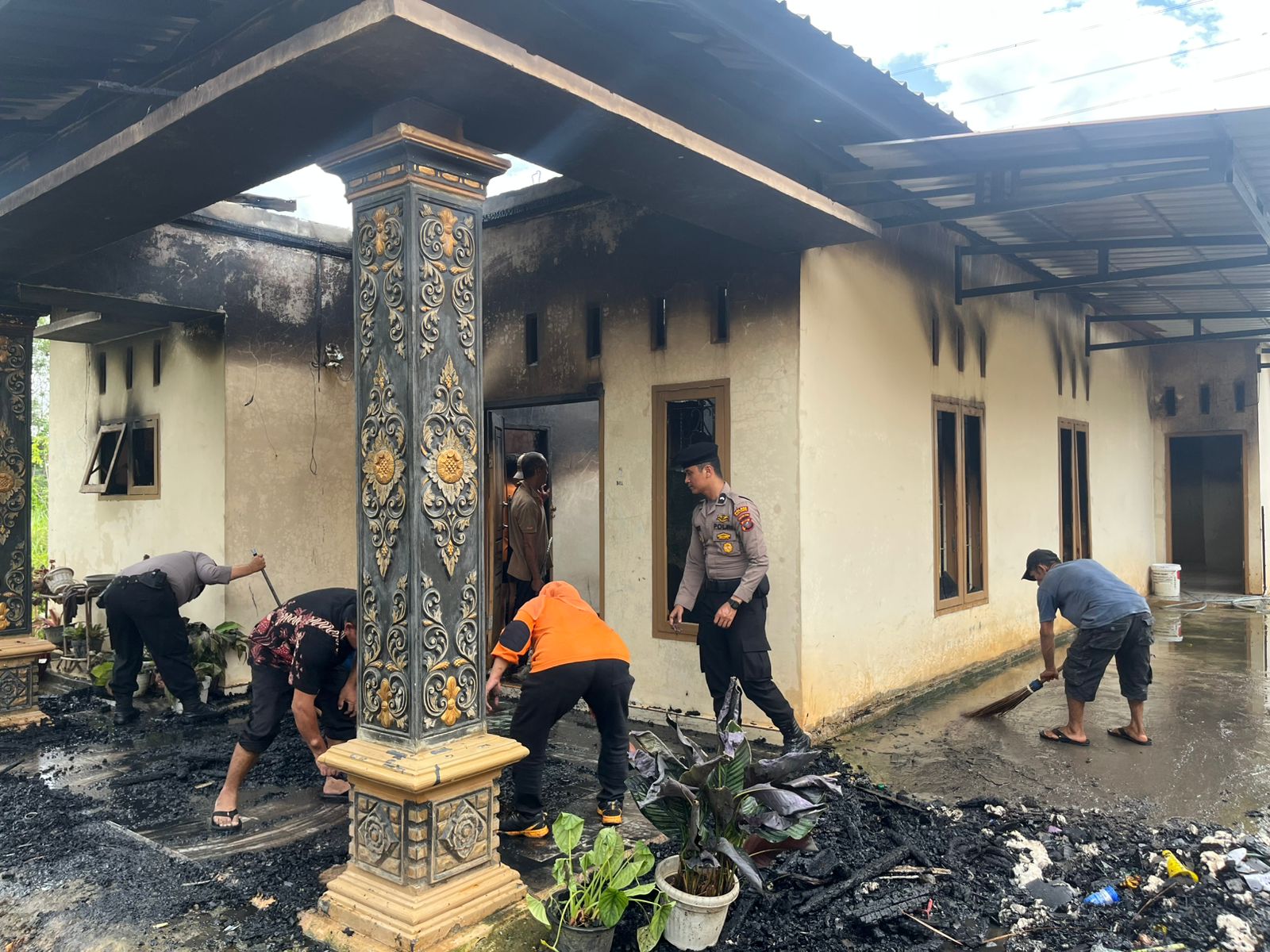 1 Rumah Permanen Terbakar Di Sidimpuan, Kerugian Ratusan Juta Rupiah