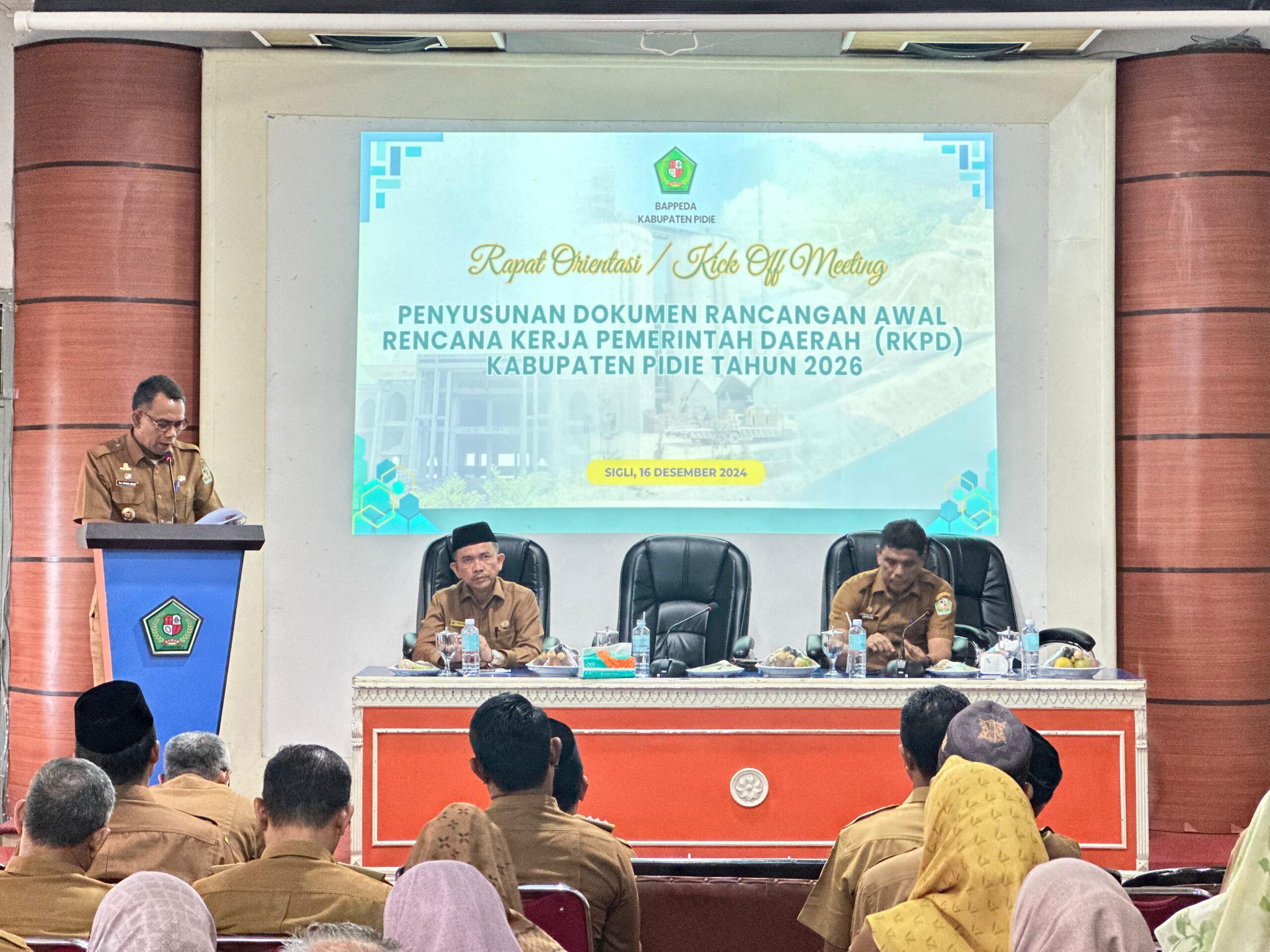 Bappeda Pidie Gelar Kick Off Meeting Penyusunan Dokumen RKPD