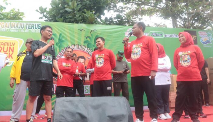 Bupati dan Wabup Sergai Meriahkan Fun Run Wisata 2024