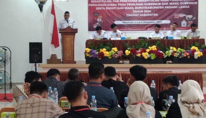 KPU Palas Gelar Rapat Pleno Terbuka Rekapitulasi Perhitungan Perolehan Suara