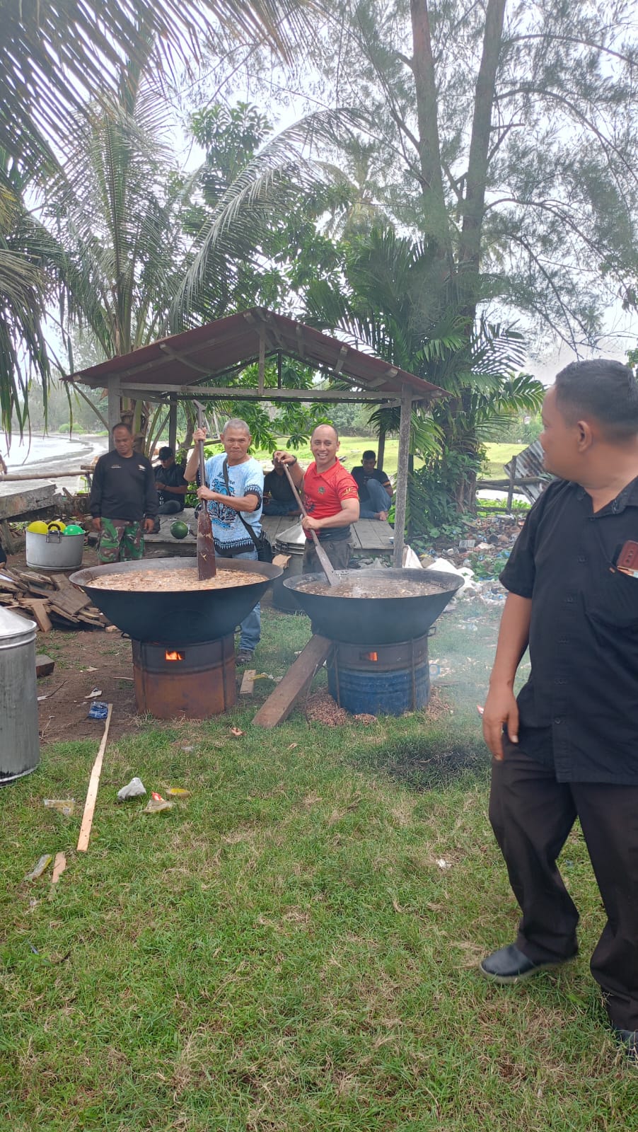 Dandim 0115/Simeulue Perpisahan Dengan Anggota Di Pantai Ganting