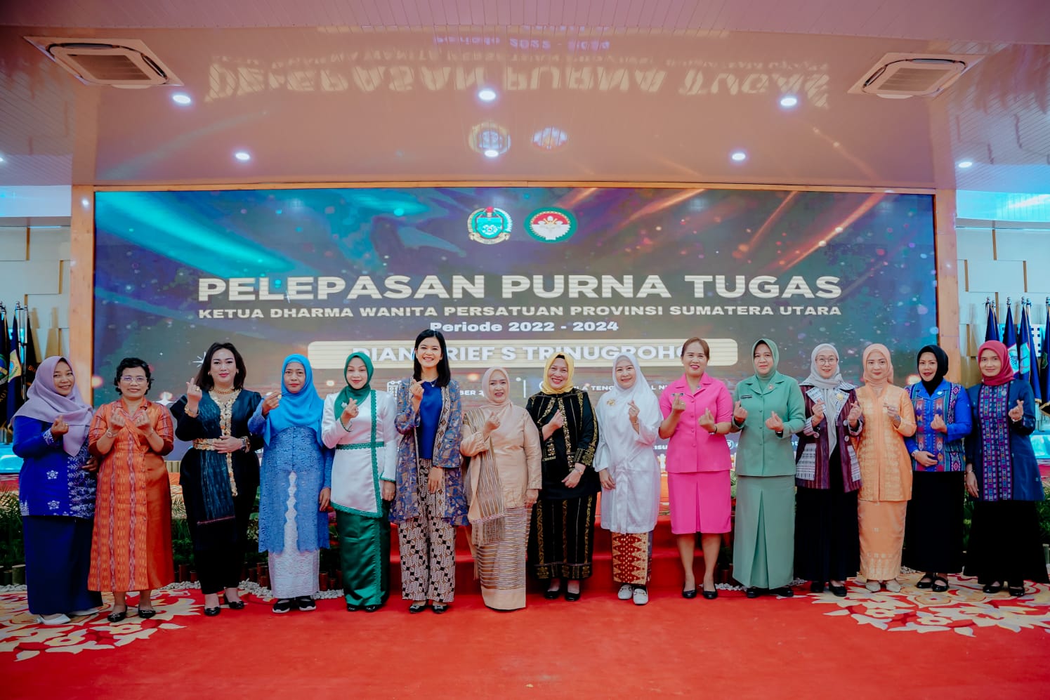 Kahiyang Ayu Hadiri Pemberian Piagam Penghargaan Pjs & Plt Ketua TP PKK Kabupaten/Kota se-Sumut