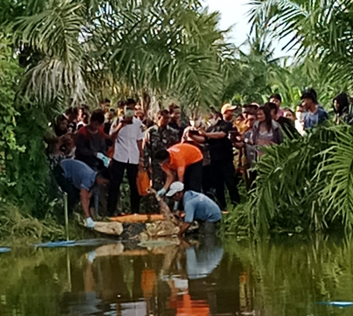 Mayat Pria Lansia Ditemukan Di Kolam