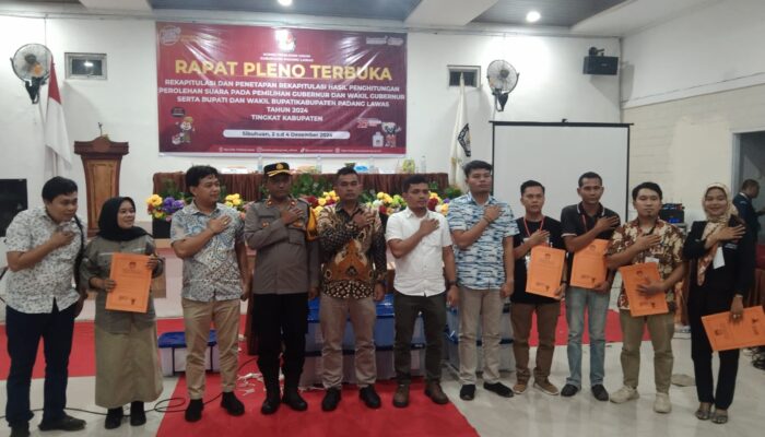 Di Palas, Hasil Pleno Terbuka Rekapitulasi Perhitungan Perolehan Suara, PMA-AFN Raih 63,21 Persen