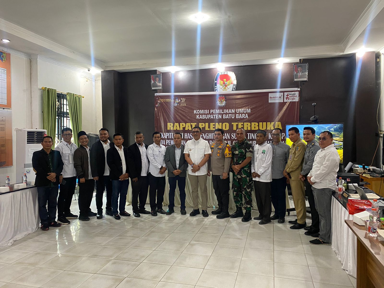 Rapat Pleno KPU, Pj. Bupati Batubara Apresiasi Kelancaran Pilkada 2024