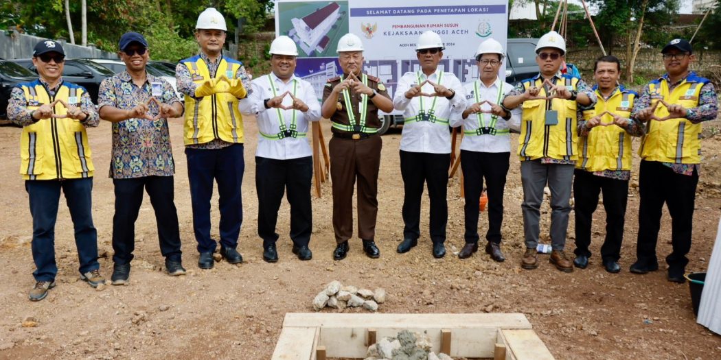 Plt Sekda Aceh Groundbreaking Pembangunan Rumah Susun Kejati