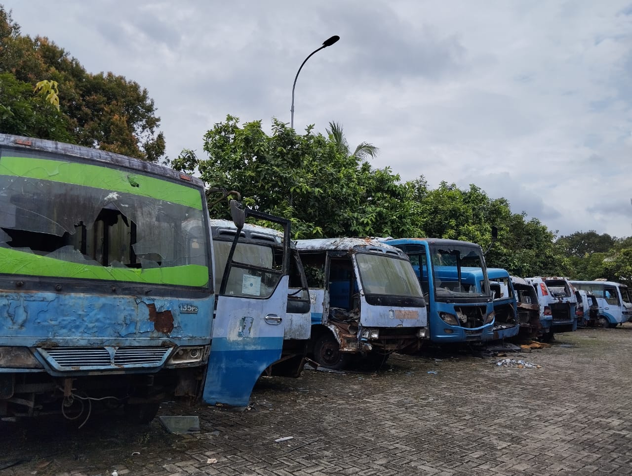 Likuidasi Tak Kunjung Selesai, Bus Perintis Kota Binjai Jadi Bangkai