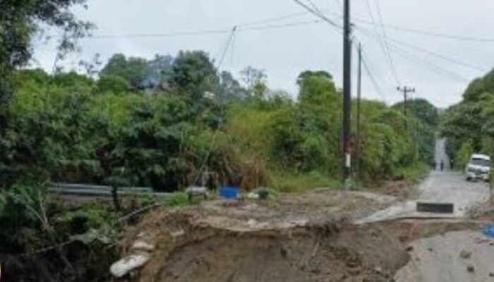Jalan Provinsi Tanjung Beringin-Parbuluan Amblas, Lalulintas Ditutup