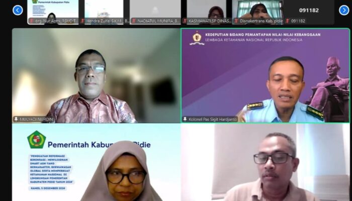 Pemkab Pidie Gandeng Narasumber Dari Lemhannas