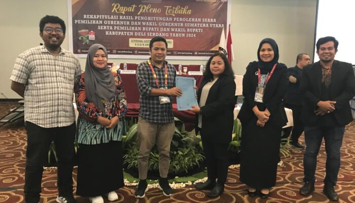 KPU Deliserdang Tetapkan Dr Asri Ludin Tambunan Raih 51,24% Suara