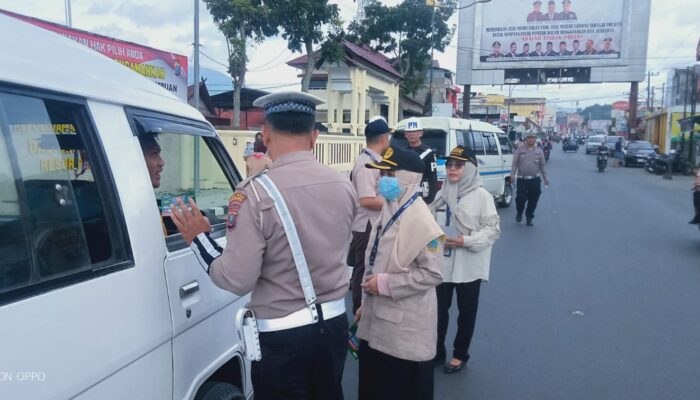 Polres Dan Samsat Sidimpuan Gelar Razia Pajak Kendaraan