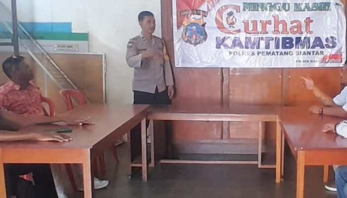 Sat Samapta Polres P.Siantar Patroli Dialogis Sambangi Warga