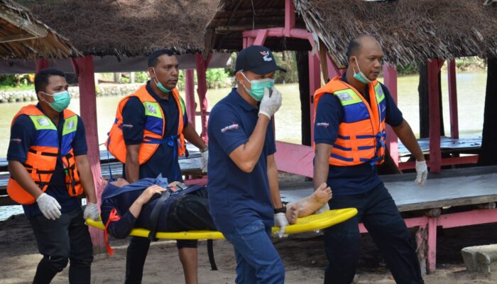 Tim Manajemen Krisis Kesehatan Gelar Gladi Lapang Di Pulau Kapuk