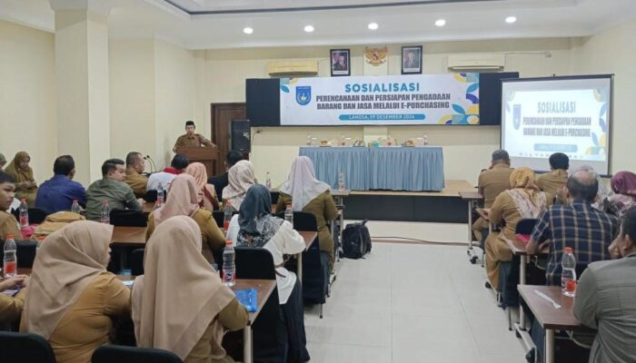 Pemko Langsa Gelar Sosialisasi Perencanaan, Persiapan Pengadaan Barang Dan Jasa Melalui E-Purchasing