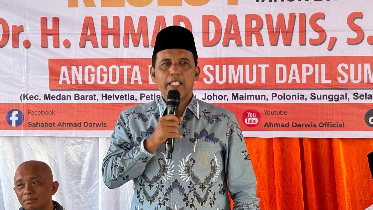 Anggota DPRD Sumut Dr. H. Ahmad Darwis, SAg, MA dalam kegiatan reses. Waspada/ist