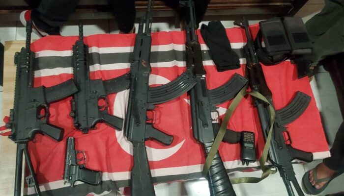 Diduga Senpi Viral Di Medsos, Bulan Bintang Plus Senjata Mainan Diamankan