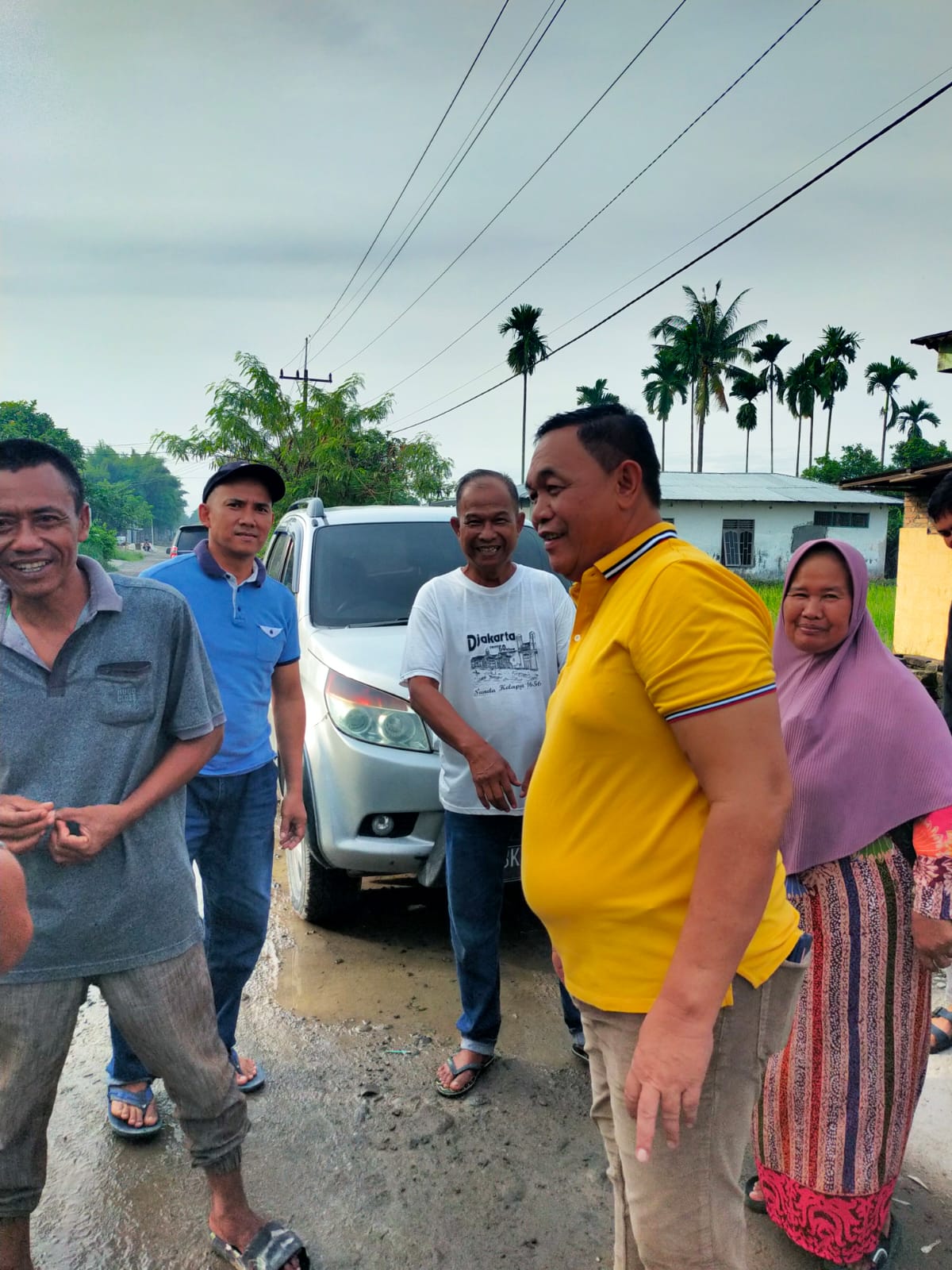 Gerindra Respon Cepat Keluhan Warga Belasan Tahun Jalan Rusak Parah Di Tanjung Selamat