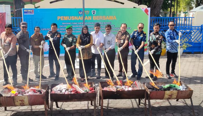 Dukung Asta Cita Presiden, Bea Cukai Langsa Musnahkan Barang Ilegal
