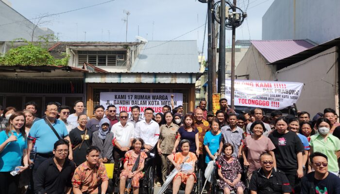 Gerindra Bela Warga, 17 Rumah di Jl. Gandhi Medan Batal Dieksekusi