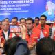Executive General Manager Pertamina Patra Niaga Regional Sumbagut, Freddy Anwar saat Press Conference Satgas Nataru Pertamina Patra Niaga Regional Sumbagut 2024 di Medan, Jumat (13/12).