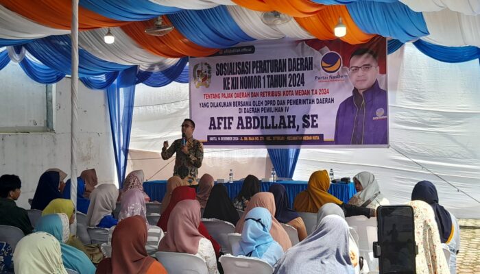 Sosperda No 1/2024, Afif Abdillah Minta Pemko Tidak Naikkan Tarif PBB