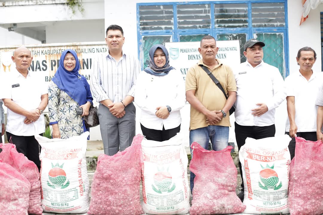 Pemprov Sumut Salurkan Bantuan Bibit Dan Pupuk Kepada Kelompok Tani Di Madina