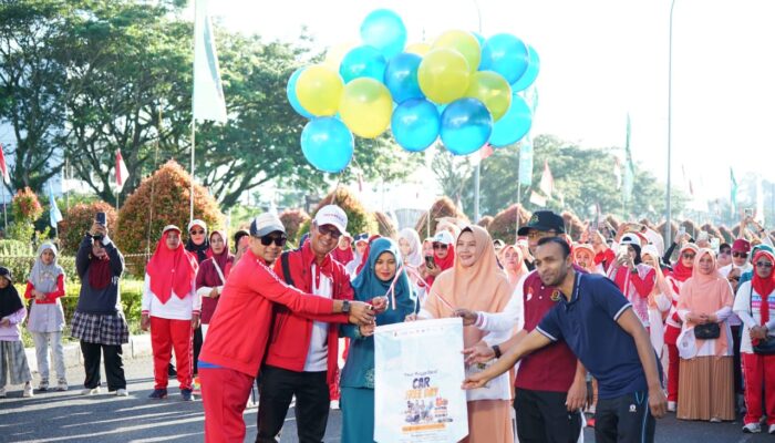 Pj Bupati Buka Pasar Minggu Ceria Dan Launching Car Free Day