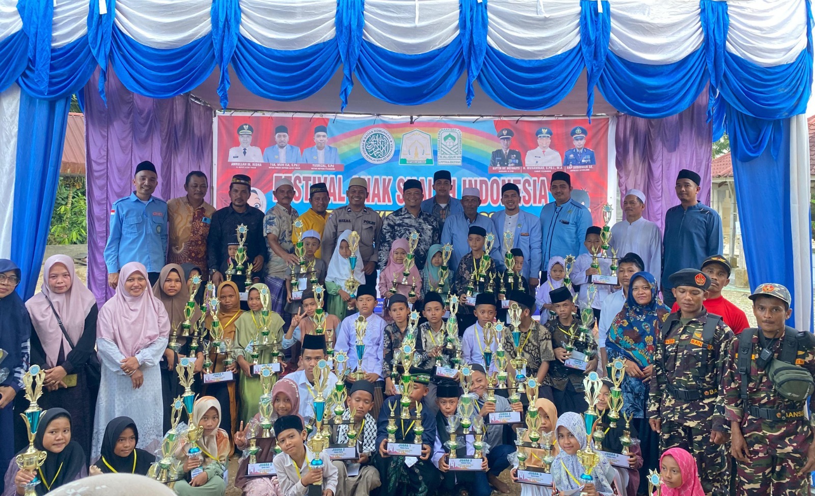 FASI BKPRMI Peunaron Sukses, Kafilah Bukit Tiga Juara Umum