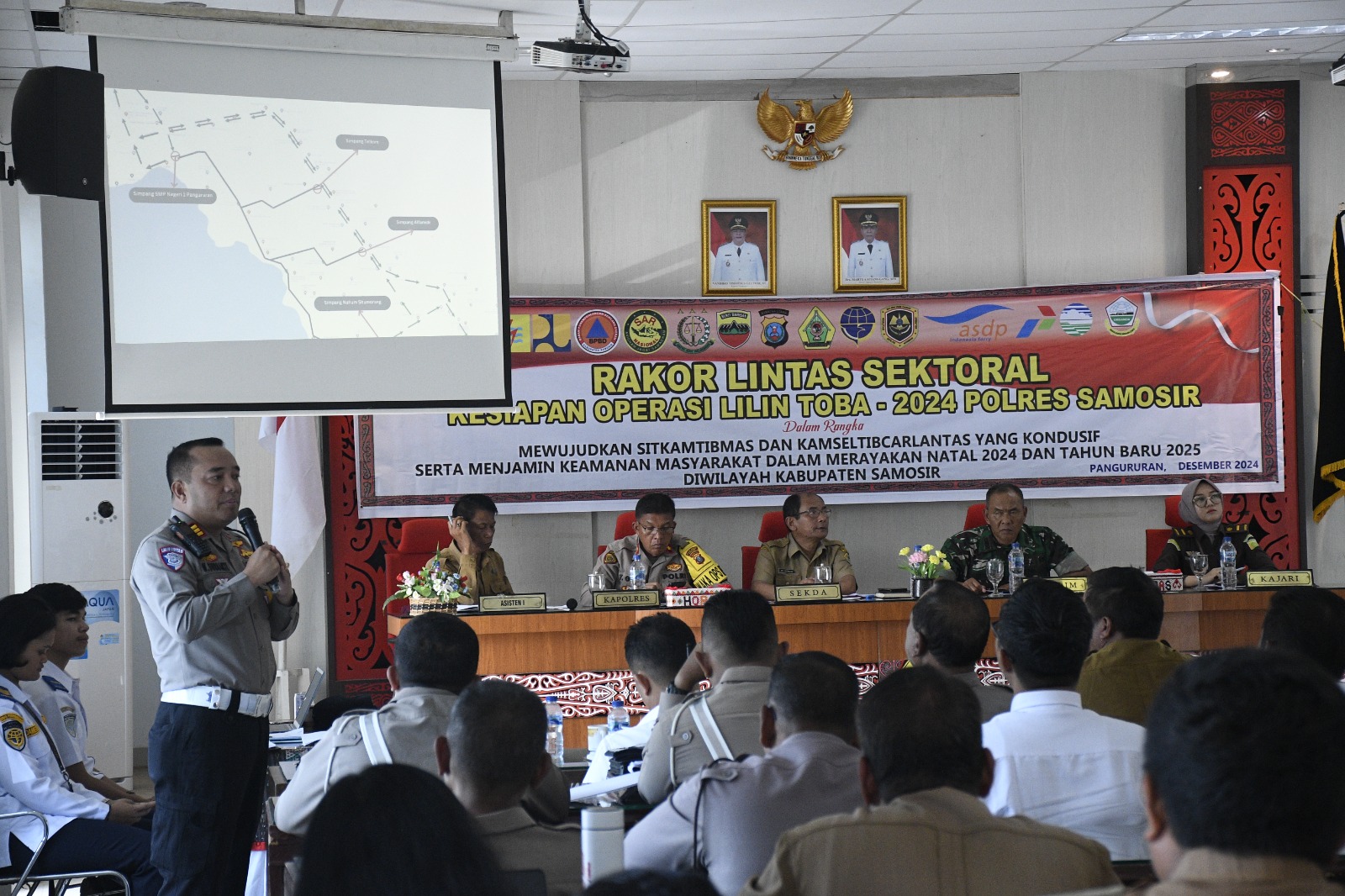 Jelang Nataru, Polres Samosir Rapat Kesiapan Operasi Lilin Toba 2024