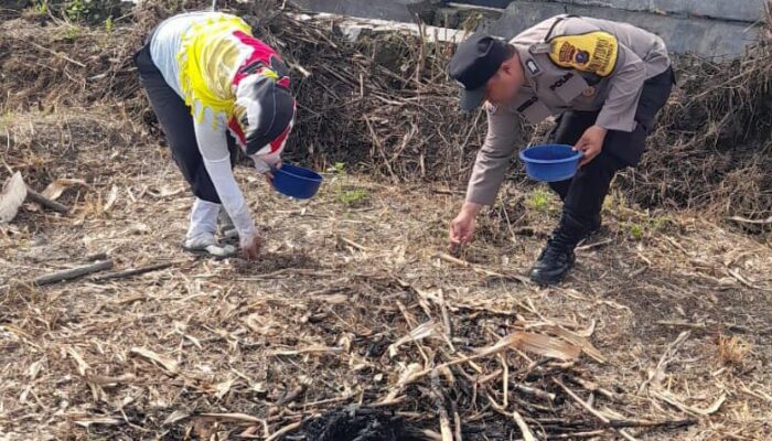 Polres P. Siantar Sambangi Warga Binaan Untuk Manfaatkan Lahan Kosong