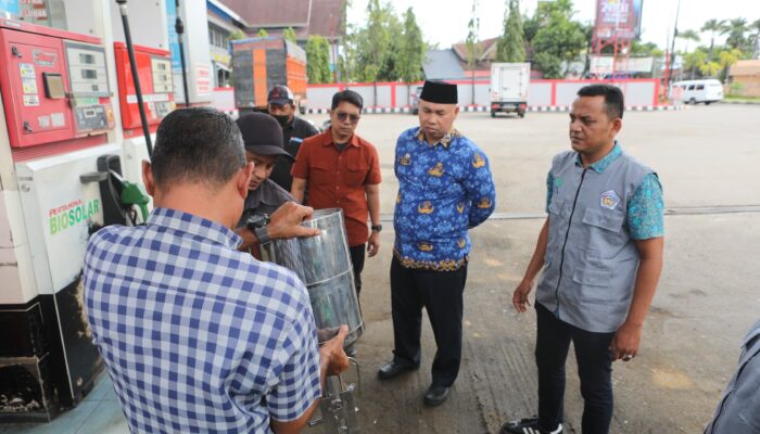 Jelang Liburan Nataru, Disperindagkop Lhokseumawe Sidak SPBU