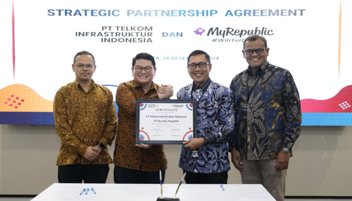 PT Telkom Infrastruktur Indonesia dan MyRepublic Jalin Kerjasama Hadirkan Akses Internet Berkualitas