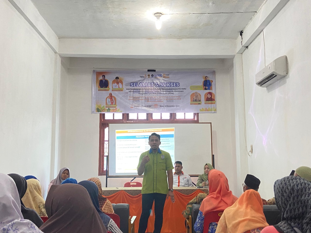Dosen FAI UMSU Syahrul Amsari Pengabdian Kepada Masyarakat Di Kantor LAZISMU Kota Binjai