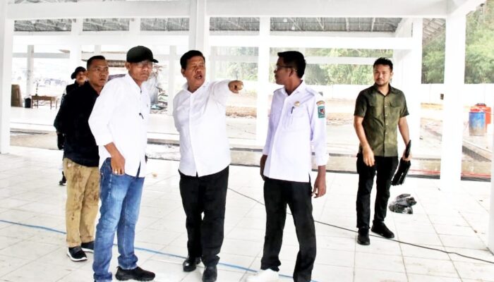 Ditinjau Bupati, Progres Pembangunan Pasar Tigarunggu Diminta Tepat Waktu