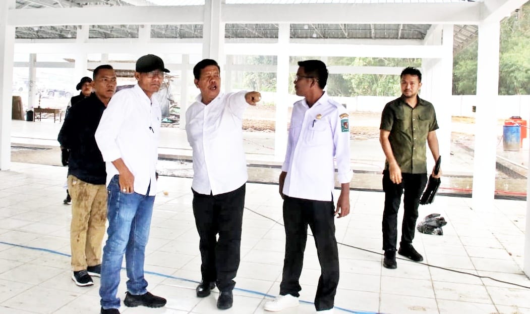 Ditinjau Bupati, Progres Pembangunan Pasar Tigarunggu Diminta Tepat Waktu