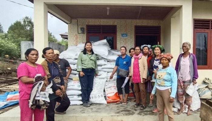 TPL Sektor Aek Raja Salurkan Bantuan Pupuk Kepada Kelompok Tani Dosroha