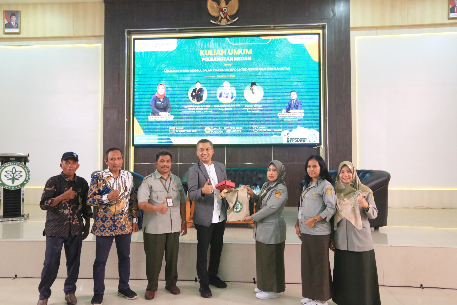 Bangun SDM Unggul, Polbangtan Kementan Gelar Kuliah Umum Penerapan ISPO